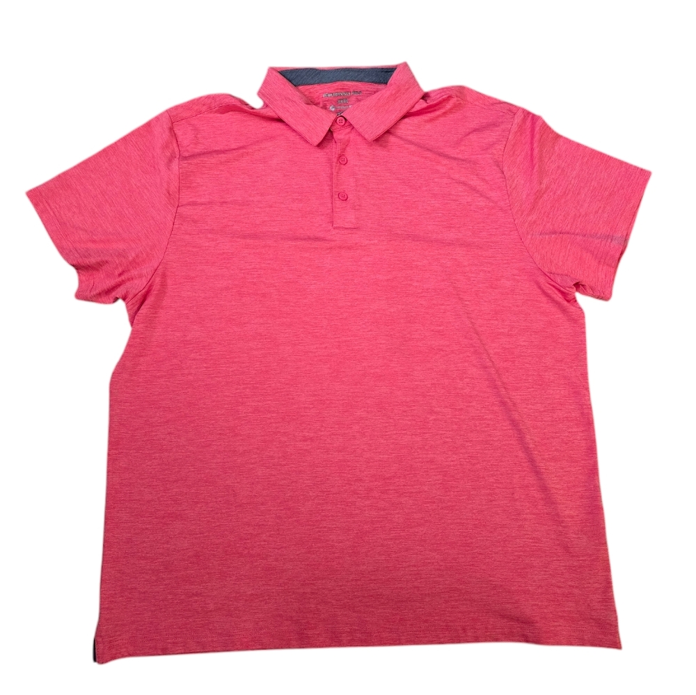 Pre-Owned Member's Mark Men's Size 3XL Pink Performance Polo Shirt Stretch Nice